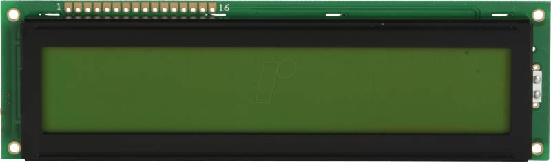 LCD-PM 2X20-8 A - LCD-Modul, 2x20, H:8,3mm, ge/gn, m.Bel. von DISPLAY ELEKTRONIK