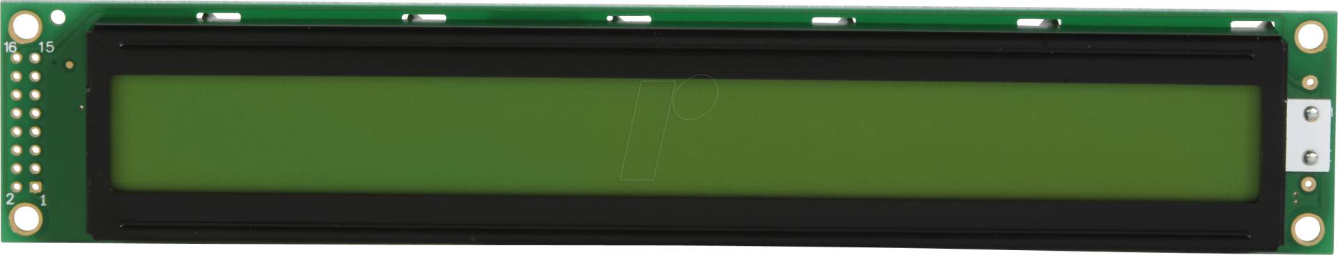 LCD-PM 2X40-6 A - LCD-Modul, 2x40, H:5,7mm, ge/gn, m.Bel. von DISPLAY ELEKTRONIK
