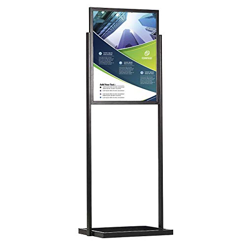 DISPLAY SALES Eco Plakatständer doppelseitig DIN A1 schwarz einreihiger Posterständer von DISPLAY SALES
