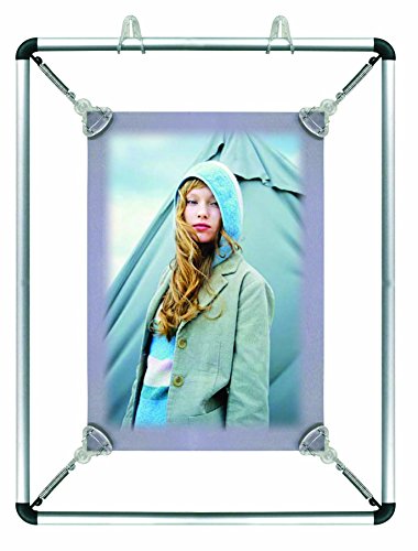 DISPLAY SALES Spannrahmen aus Aluminium | Posterstretch Rahmen im Hoch- und Querformat nutzbar | Plakatrahmen in vielen DIN Formaten (DIN A2) von DISPLAY SALES