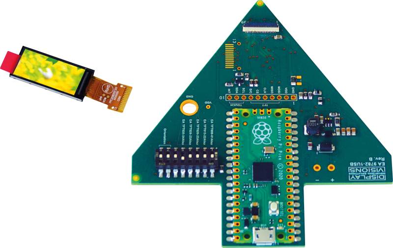 9782-1TFT009NN - USB-Demoboard mit 0,96'' IPS-Display von DISPLAY VISIONS