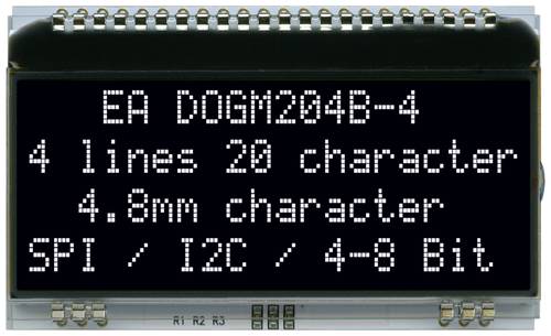 DISPLAY VISIONS 7-Segment-Anzeige 4.80mm 3.3 V, 5V Ziffernanzahl: 4 EADOGM204S-A von DISPLAY VISIONS