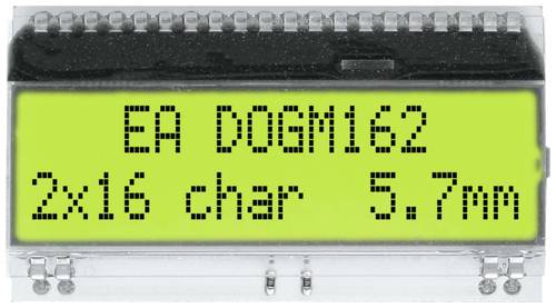 DISPLAY VISIONS 7-Segment-Anzeige Gelb-Grün 5.57mm 3.3 V, 5V Ziffernanzahl: 2 EADOGM162E-A DISPLAY VISIONS 7-Segment-Anzeige Gelb-Grün 5.57mm 3.3 V, 5V Ziffernanzahl: 2 EADOGM162E-A von DISPLAY VISIONS