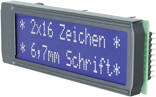 DISPLAY VISIONS LCD-Display Weiß Blau (B x H x T) 75 x 26.8 x 10.8mm EADIP162-DN3LW von DISPLAY VISIONS