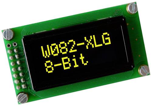 DISPLAY VISIONS OLED-Display Gelb-Grün 5.55mm 3.3 V, 5V Ziffernanzahl: 2 EAW082-XLG von DISPLAY VISIONS