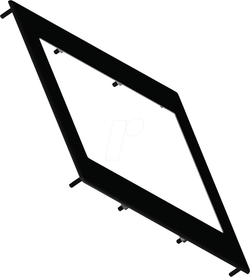 EA 0FP641-57SW - Einbaublende für eDIPTFT57, schwarz eloxiert von DISPLAY VISIONS