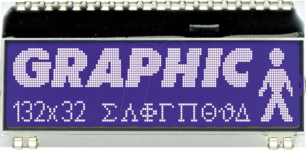 EA DOGM132B-5 - LCD-Grafikmodul, 51 x 15 mm, blau von DISPLAY VISIONS