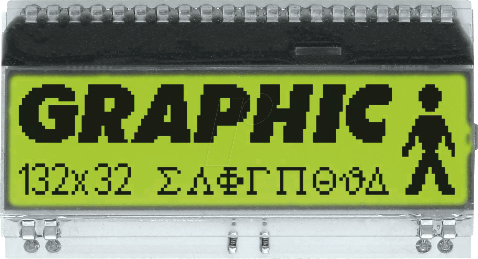 EA DOGM132E-5 - LCD-Grafikmodul, 51 x 15 mm, gelb / grün von DISPLAY VISIONS