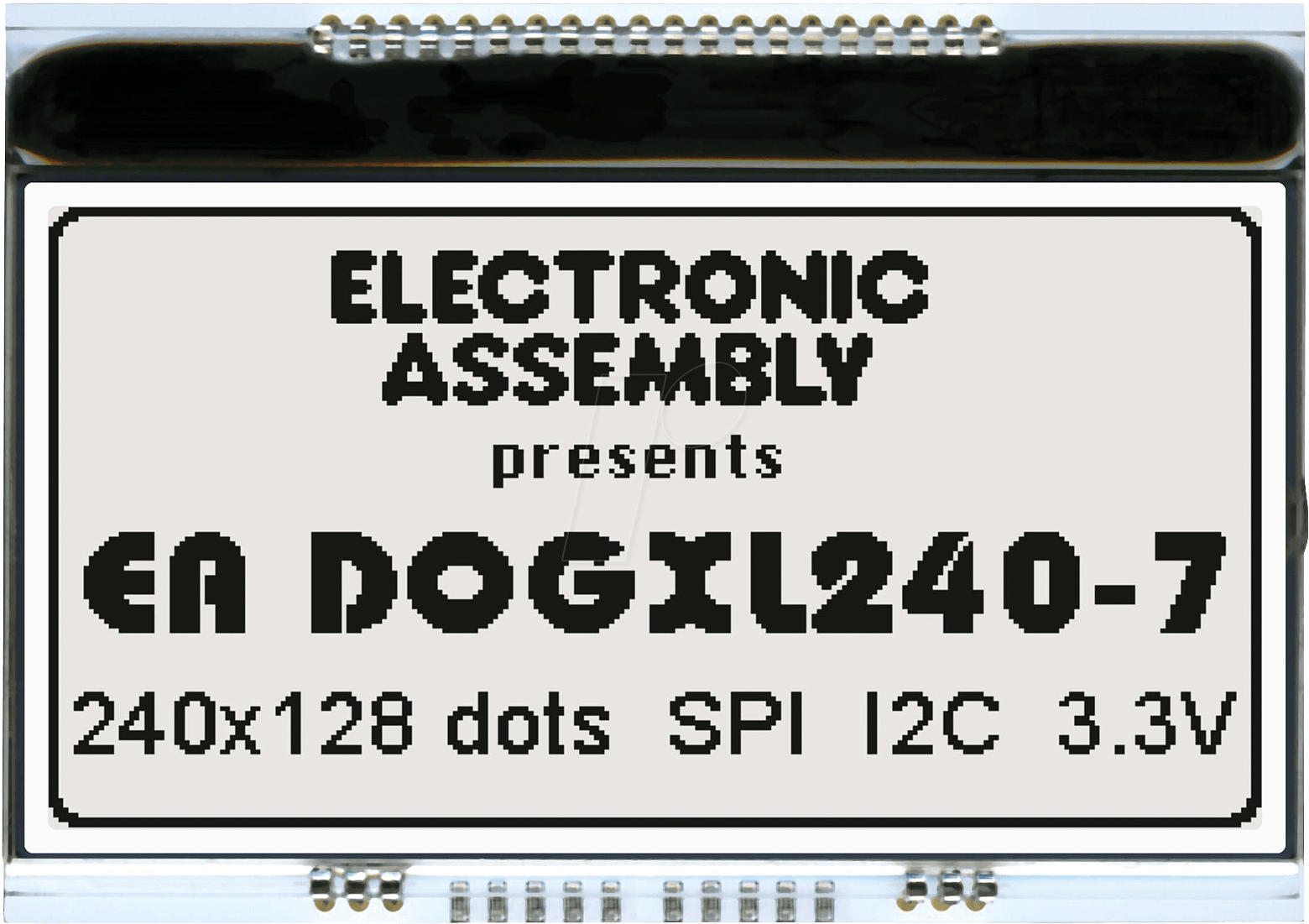 EA DOGXL240N-7 - Grafikmodul mit Display-RAM, 84 x 42,9 mm, 240 x 128 Dots weiß von DISPLAY VISIONS