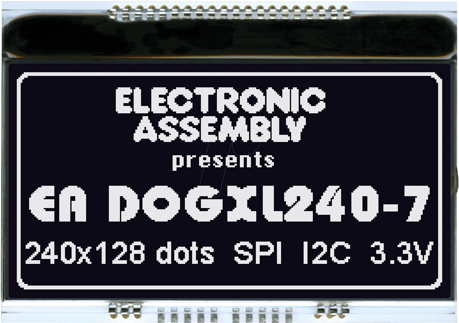 EA DOGXL240S-7 - Grafikmodul mit Display-RAM, 84 x 42,9 mm, 240x128 Dots, schwarz von DISPLAY VISIONS