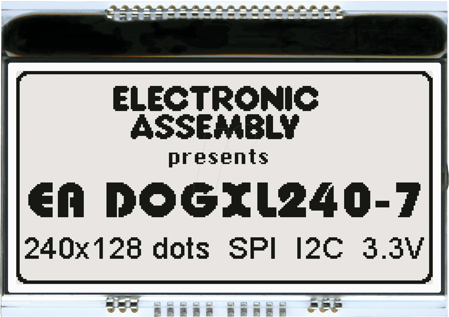 EA DOGXL240W-7 - Grafikmodul mit Display-RAM, 84 x 42,9 mm, 240 x 128 Dots, weiß von DISPLAY VISIONS