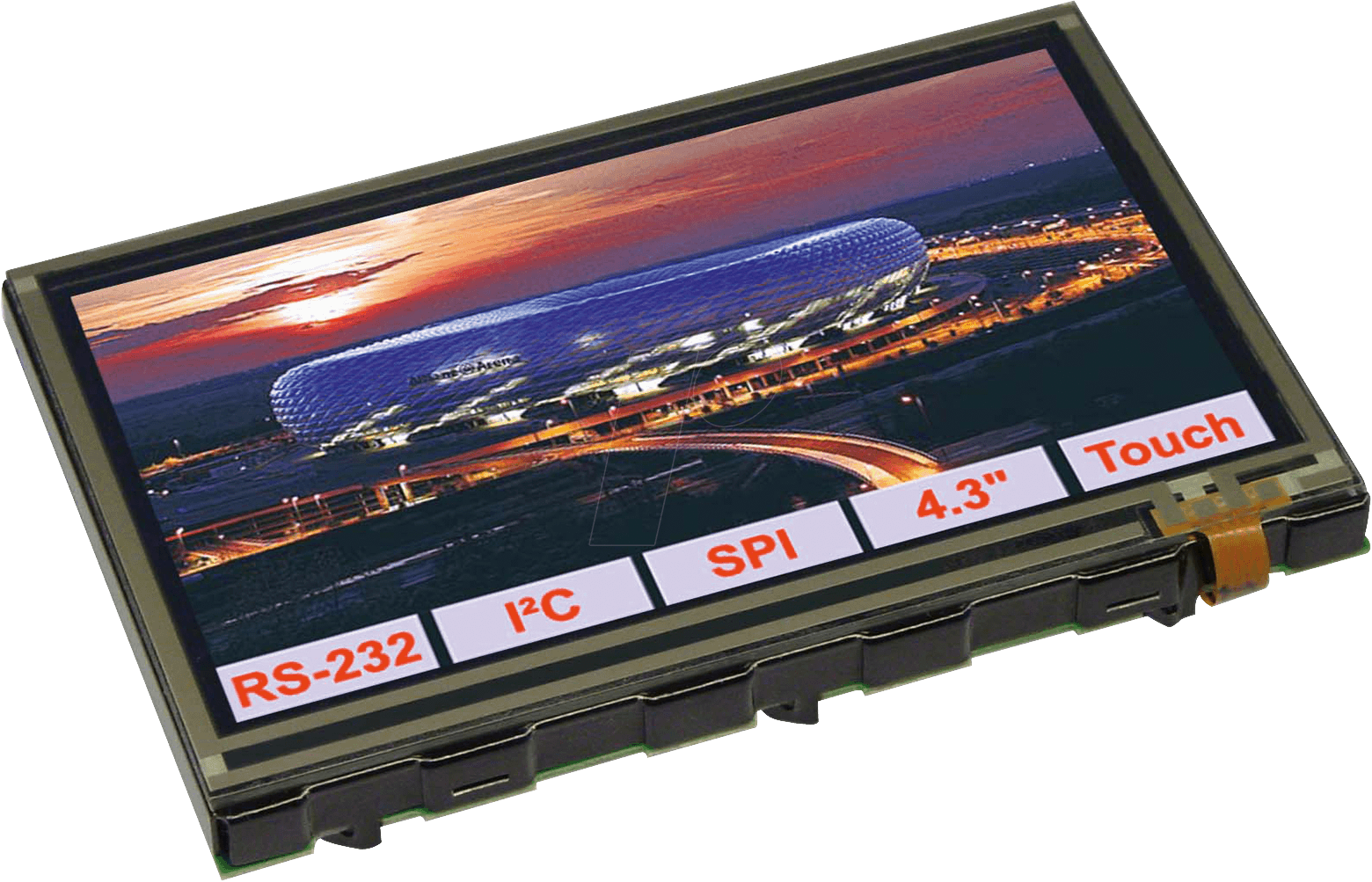 EA EDIP-TFT43A - TFT-Grafikdisplay 10,9cm 480x272 mit Intelligenz von DISPLAY VISIONS