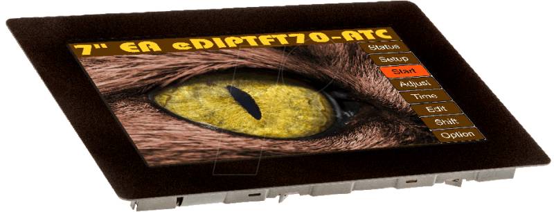 EA EDIP-TFT70ATC - Intelligenter 17,8cm (7'') Touch-TFT, kapazitiv, mit Fonts von DISPLAY VISIONS