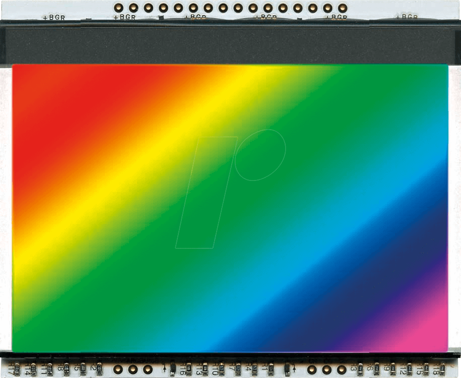 EA LED78X64-RGB - LED-Beleuchtung für EA DOGXL160-7, 73 x 47 mm, RGB von DISPLAY VISIONS