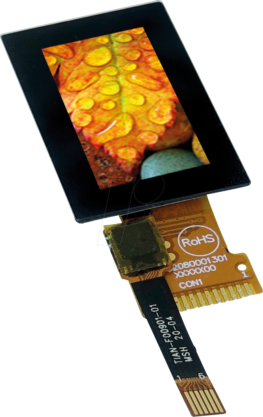 EA TFT009-81AITC - TFT-Display 0.96'', 160x80 Dot, SPI, Touch von DISPLAY VISIONS