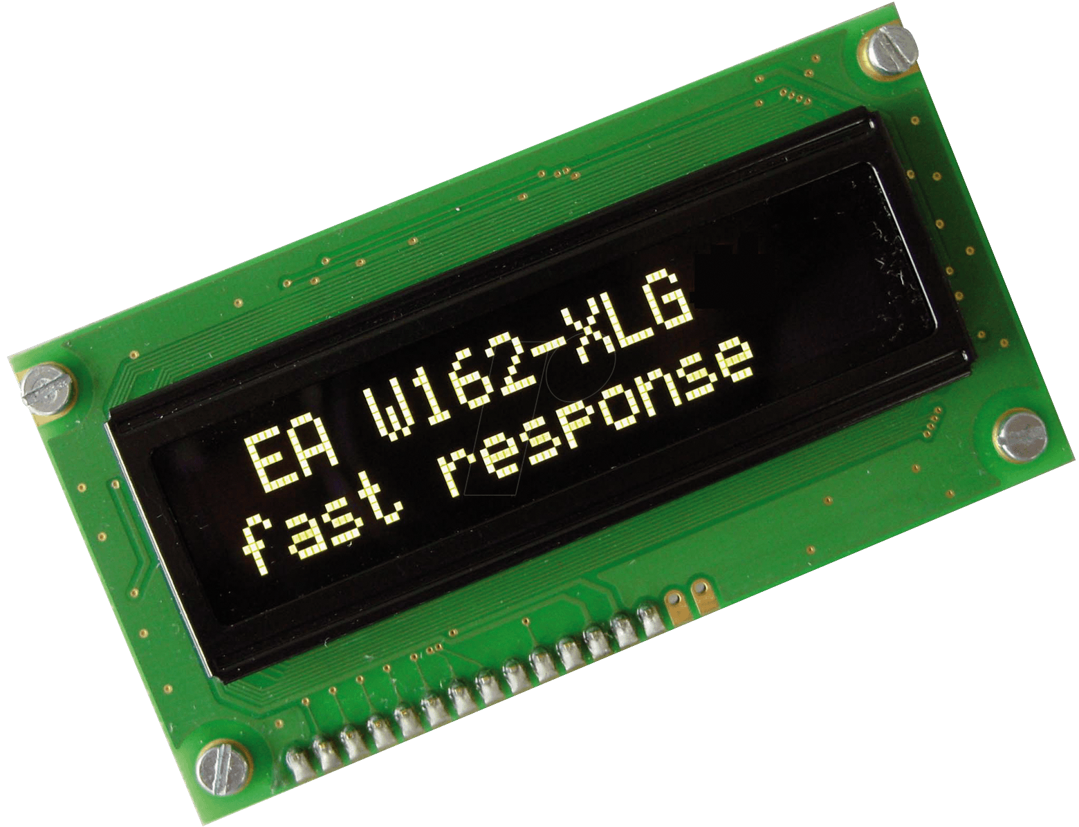 EA W162-XLG - Display OLED, 2x16, 84x44mm, gelb von DISPLAY VISIONS