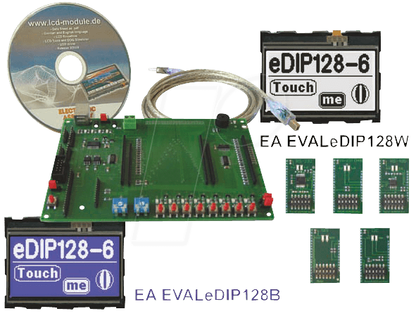 EAKIT EDIP128B - Starterkit mit eDIP128B LCD, touch EAKIT EDIP128B - Starterkit mit eDIP128B LCD, touch von DISPLAY VISIONS