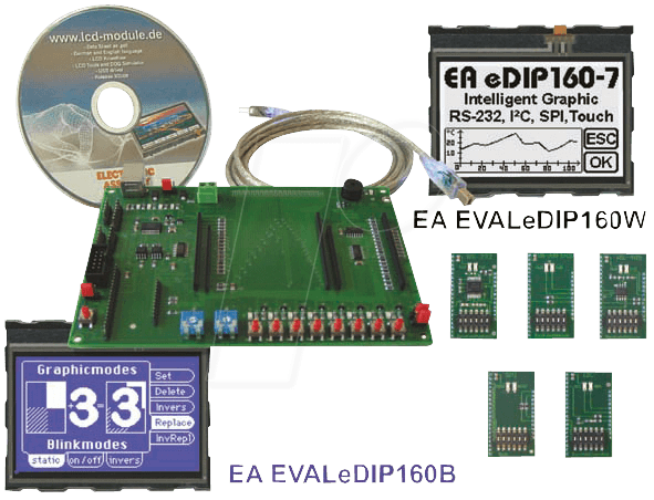 EAKIT EDIP160B - Starterkit mit eDIP160B LCD, touch EAKIT EDIP160B - Starterkit mit eDIP160B LCD, touch von DISPLAY VISIONS