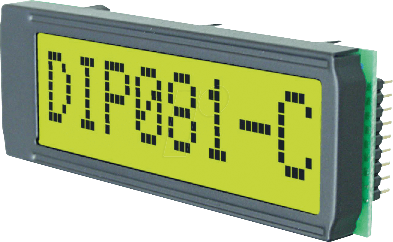 LCD 081 DIP - LCD-Display mit Standardcontroller, Print Montage von DISPLAY VISIONS
