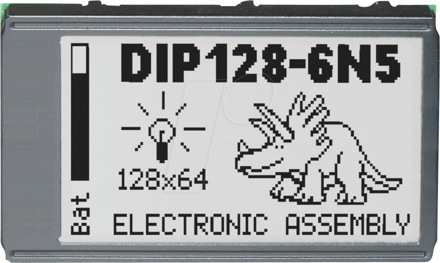 LCD 128SW DIP - LCD DIP-Grafikmodul, 128 x 64 Punkte von DISPLAY VISIONS