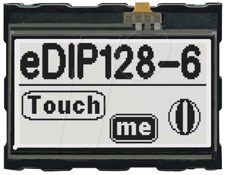LCD EDIP128W6LW - LCD-Display, 128 x 64 Pixel, sw-ws positiv von DISPLAY VISIONS