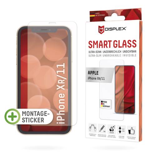 DISPLEX  Smart Glass  Displayschutzglas iPhone XR, iPhone 11 1 St. 1628 von DISPLEX