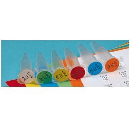 Diversified Biotech T-SPOTS-50-R Klebeetiketten, Tough-Spots, -196 Grad C bis +80 Grad C, Drm 13 mm, für 1,5 mL Röhrchen, Rot von DIVERSIFIED BIOTECH