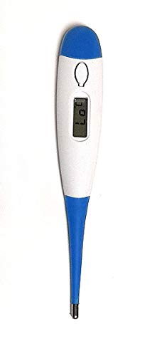Digitales Fieberthermometer inkl. Schutzhülle mit flexibler Spitze für Baby, Kinder und Erwachsene KT-DT48 von DIW