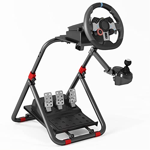 DIWANGUS Lenkradständer, Schnelle Montage Geeignet für Logitech G923 G920 G29 G27 G25, Faltbar Lenkrad Ständer Geeignet für Thrustmaster T248X T248 T300Rs TX T150 PS4 PS5 Xbox 360 Xbox von DIWANGUS