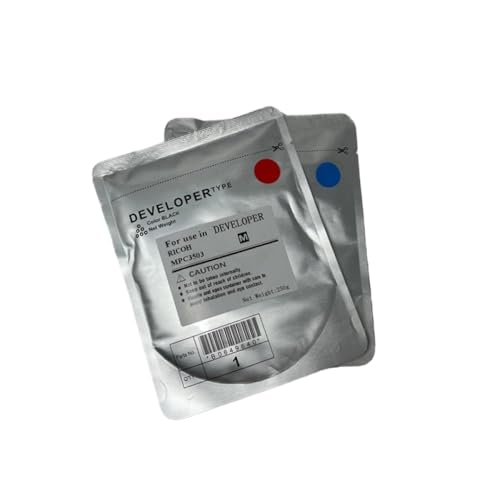 DIWUCXCA 250g Entwicklerpulver kompatibel für Farbkopierer MPC2003 MPC2503 MPC3003 MPC3503 MPC4503 MPC5503 MPC6003(BK-250g) von DIWUCXCA