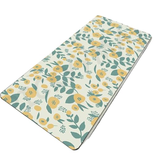 DIWUCXCA Große Naturkautschuk -Maus -Pad -wasserdichte Blumenverriegelung Desk Matte 40x90 cm Gamer Mousepad und Tastaturmatte(WA00407(11)) von DIWUCXCA