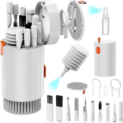 DIWUCXCA Reinigung von Pinsel für AirPods Port Ohrhörer -Reiniger Laptop -Tastatur und Kamera -Objektivreinigung(Q20-WHITE) von DIWUCXCA