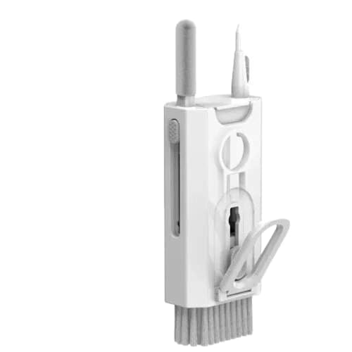 DIWUCXCA Vielseitiger 8-in-1-Reinigungskit für Computertastatur-Ohrhörer und Keycap-Entfernen mit Multifunktionsbürsten- und Stiftreiniger(Q8-White) von DIWUCXCA