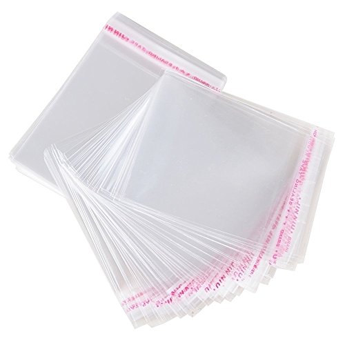 Adhäsion Tüten Beutel Plastiktüte Selbstklebend Verschließbar Verpackung Folie Cellophan Polypropylen Adhäsionsverschluss (100 Stk., 18x24 cm) von DIY-24H