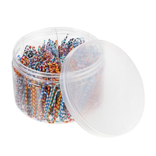 DIYEAH 1 Satz Büroklammer Büromaterial Office Supplies Briefpapier Nootbook Clips Klemmen Journal -notizbuch Schnellhefter Bunt Papierklemme Schreibwaren-clip Metall Colorful 450 Stück von DIYEAH