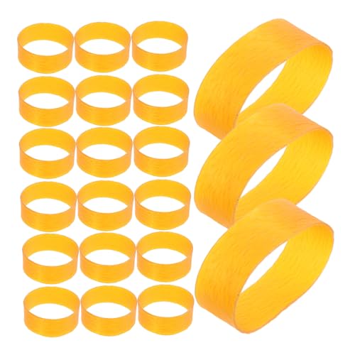 DIYEAH 1 Satz Verdickter Gummiband Gummibänder elastische bänder elastische haargummis Müll groß schwer ziehen um Pflicht Wurf Multifunktionsgürtel Gummiband-Kit Befestigungsgummis Yellow von DIYEAH