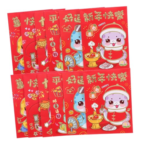 DIYEAH 10 Sätze Cartoon-Schlangenumschlag Geldumschläge für das neue Jahr schicke Umschläge chinesisches neujahr hongbao Umschläge zum Füllen von Bargeld Geldumschlag Papier rot DIYEAH 10 Sätze Cartoon-Schlangenumschlag Geldumschläge für das neue Jahr schicke Umschläge chinesisches neujahr hongbao Umschläge zum Füllen von Bargeld Geldumschlag Papier rot von DIYEAH