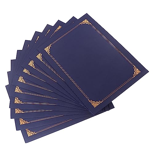 DIYEAH 10 Stück Blankgold -stempelumschlagzertifikat Zertifikat Deckt Vergeben Auszeichnungen Zertifikatordner Inhaber Trocken Löschen Diplom-cover Heiratsurkunden-ordner Blau Papier DIYEAH 10 Stück Blankgold -stempelumschlagzertifikat Zertifikat Deckt Vergeben Auszeichnungen Zertifikatordner Inhaber Trocken Löschen Diplom-cover Heiratsurkunden-ordner Blau Papier von DIYEAH
