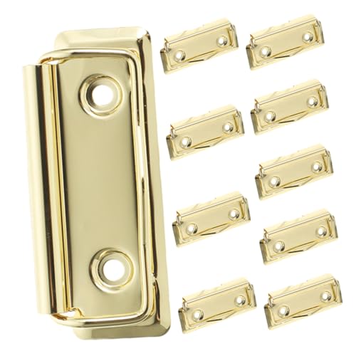 DIYEAH 10 Stück Clip für Bretter büromaterial Klemmbrett Scrapbook-Heftklammern Clip für Schreibbrett Notizbrettklammer Datei-Clip Büroklammern Clips Clips Aluminiumlegierung Golden DIYEAH 10 Stück Clip für Bretter büromaterial Klemmbrett Scrapbook-Heftklammern Clip für Schreibbrett Notizbrettklammer Datei-Clip Büroklammern Clips Clips Aluminiumlegierung Golden von DIYEAH