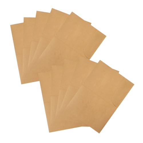 DIYEAH 10 Stück Mappe Kraftpapier-Ordner Mehrzweck-Ordner Einstecktasche Ordner Kraftpapier Dokumentenordner Dateien Foolscap-Ordner für aktenordner Taschenordner Ordner aus Papier Khaki von DIYEAH