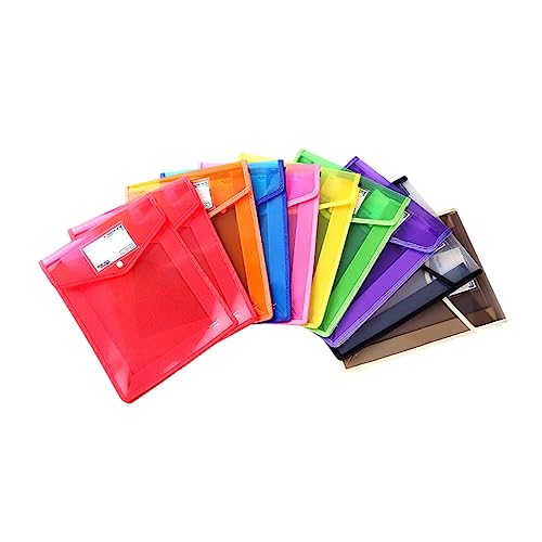 DIYEAH 10 Stücke Ordner A4 Dokument Tasche Halter Einreichung Veranstalter Organisation Schule Dokumente Tasche Kunststoff Datei Tasche Datei Organizer Pp Kunststoff von DIYEAH
