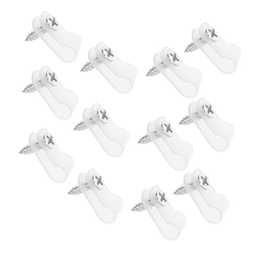 DIYEAH 100 Stück Lichtschlauch-clip Handseilklemme Kabelhalter Für Kabel Drahtklammern Koaxialkabelclips Drahtklemmen Kabelmanagement-clips Drahtwandklammern Weiß Nylon von DIYEAH