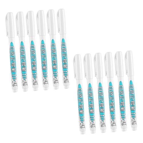 DIYEAH 12 Stück weißer Markierungsstift graffiti marker glasmalstift Leichte Marker Stifte Ölbasierte Marker Stifte Holzmarker weißer Lackstift Farbstifte Textmarker Malmarker Plastik von DIYEAH
