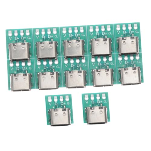 DIYEAH 12Stücke USB C PCB Konverterplatine DIY Typ C Board Für Datenübertragung Kompatibel Mit Verschiedenen Geräten Benutzerfreundlich Langlebig von DIYEAH