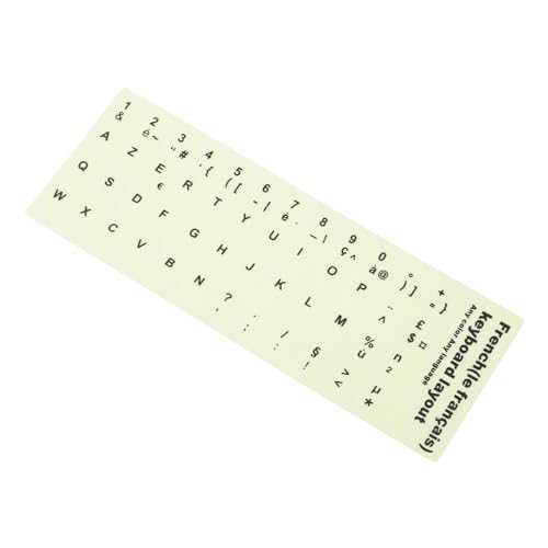 DIYEAH 1Blatt Tastaturaufkleber Nachtleuchtend Universelle Buchstabenstickers Für Laptop Desktop Langlebiges Material Ergonomisches Design Für PC Tastaturen Für Kreative Anpassungen von DIYEAH