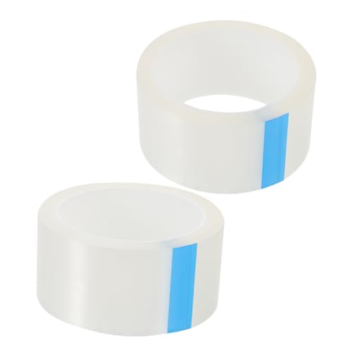 DIYEAH 2 Rollen Winddichtes Klebeband Ac Vinyl Doppelt Streifen Weg Tür Fenster Wickeln Spender Neutral Faden Mastix Froh Stopper Punkt Drücken Schlitz Wraps Schläger Teppich Transparent von DIYEAH