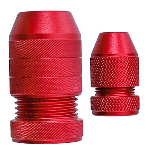 DIYEAH 2 Sätze Bohrstopper Stufenbohrer Trat Bohrwerkzeuge Für Die Holzbearbeitung Holzbearbeitungsbohrerstopper Anschlagkragen Für Bohrer Einstellbar Rot Aluminiumlegierung 2 Stück * 2 von DIYEAH