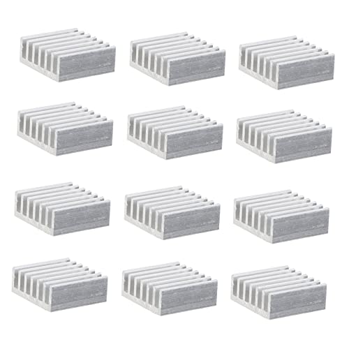 DIYEAH 2 Sätze Kühlkörper Hitze Abdeckung Thermal- Kühlung Ic-chip-kühler Heizkörper Silver Aluminium 24 Stück * 2 von DIYEAH