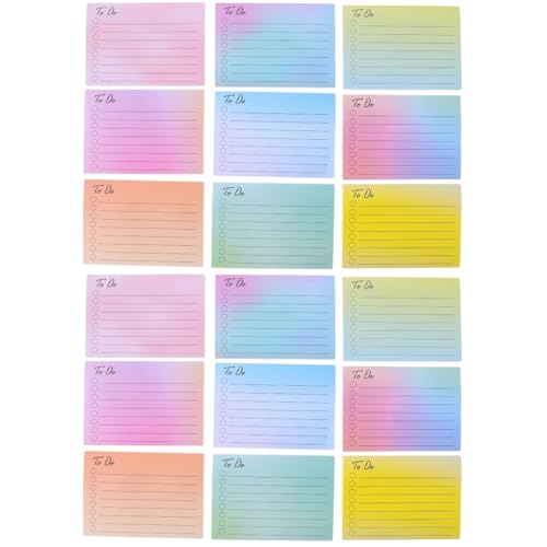 DIYEAH 2 Stück 9 farbige Haftnotizen Pads es ist Pop Unterlage gefüttert büroartikel büromaterial Klebend schoot Erinnerungen Notizblöcke klebrig Zubehör beachten Büro-Notizblöcke Papier von DIYEAH