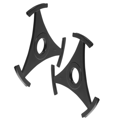 DIYEAH 2 Stück Aufnahmeadapter Plattenspieler-Montage Adapter Für 45 U/min Triangel-Plattenspieler-Befestigung Aufzeichnen 45 Plattenadapter Drehscheibe Plastik Black von DIYEAH